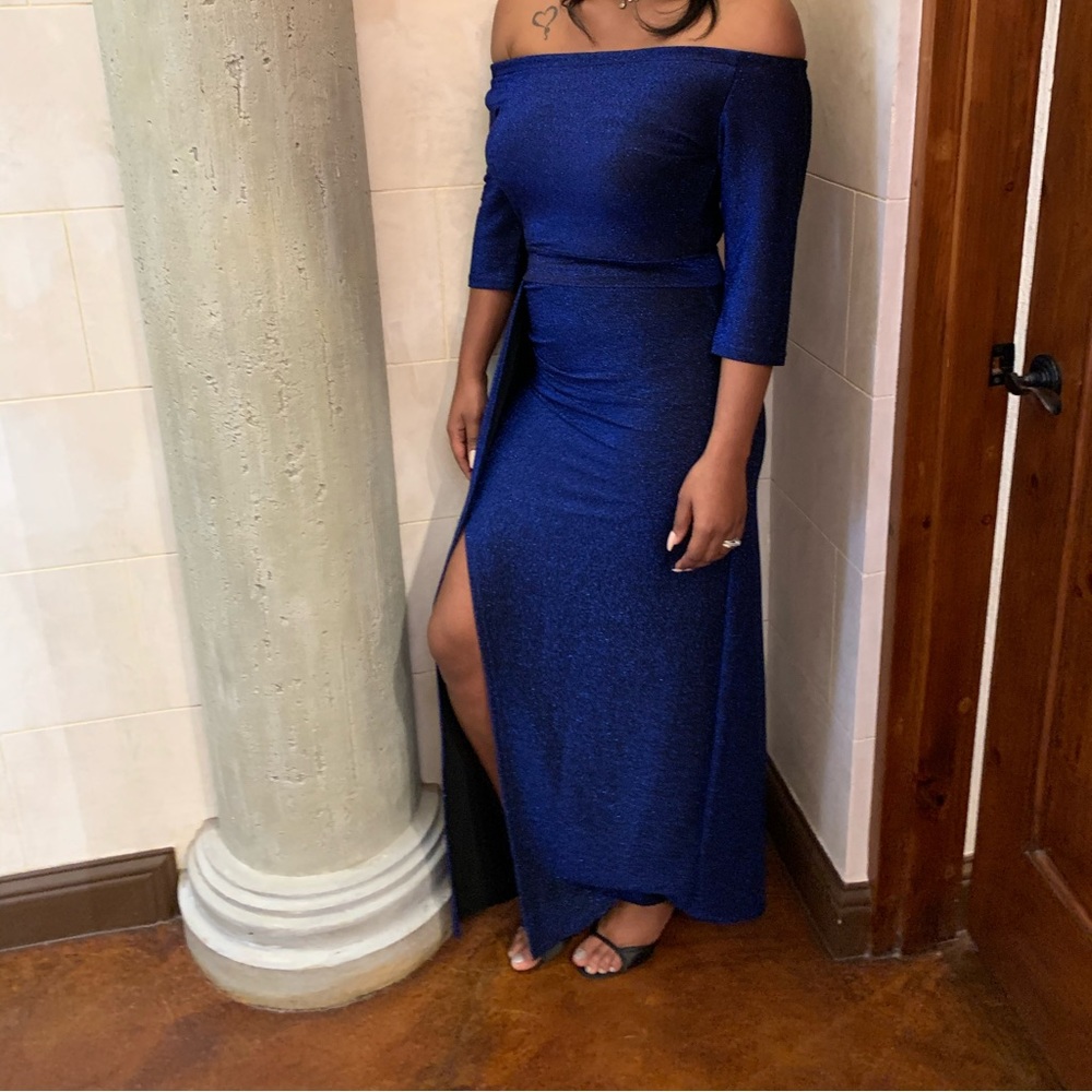 Blue sparkly dress